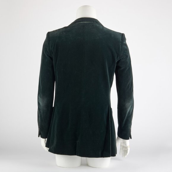 YSL Yves Saint Laurent Men's Vintage Green Velvet Blazer Made in France Size 40 - Picture 6 of 16